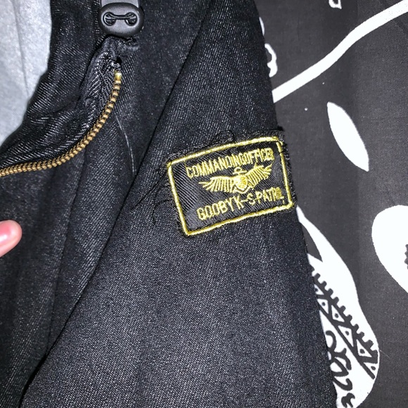 black over coat with grey button up vest - Picture 3 of 3